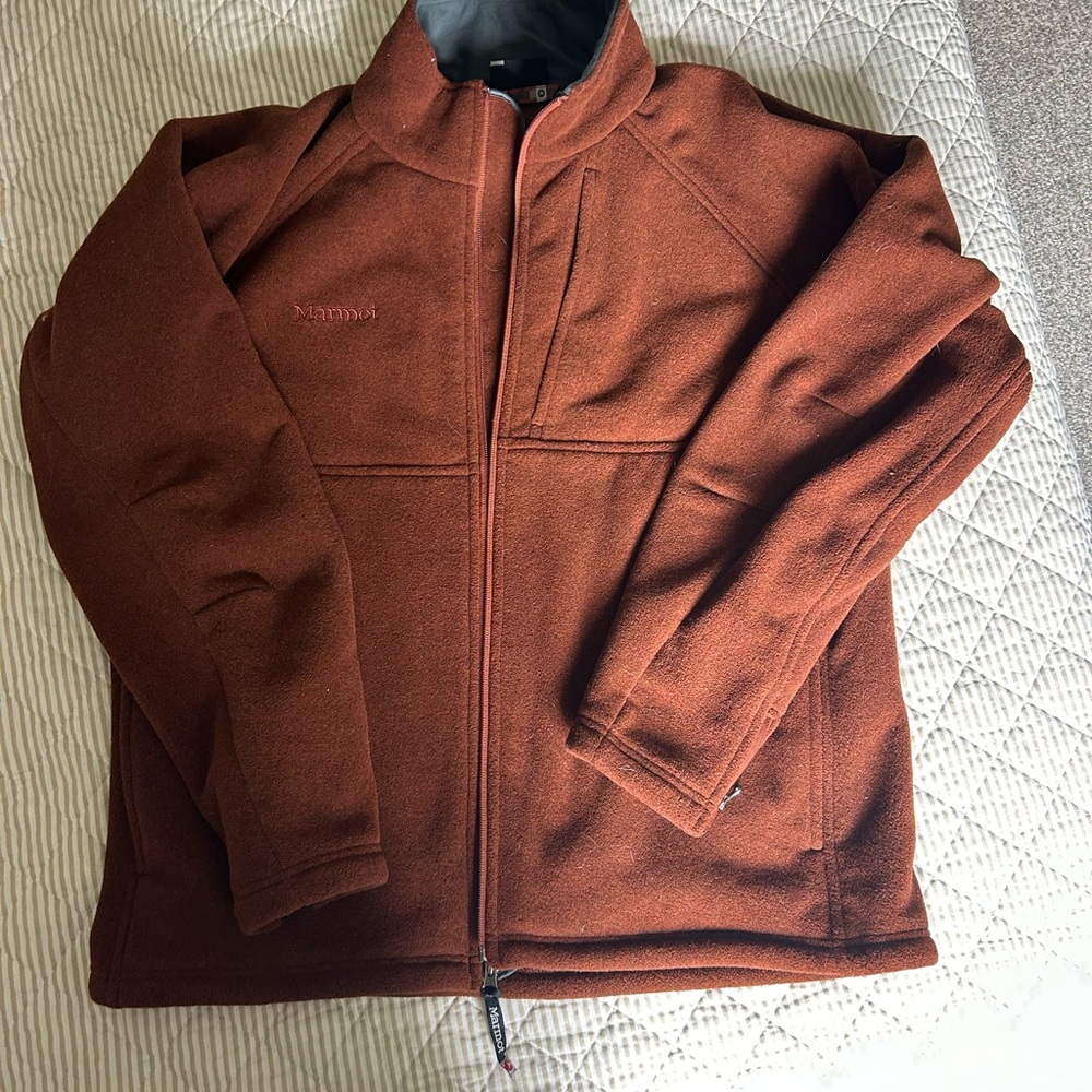Marmot Burnt Orange Fleece Jacket